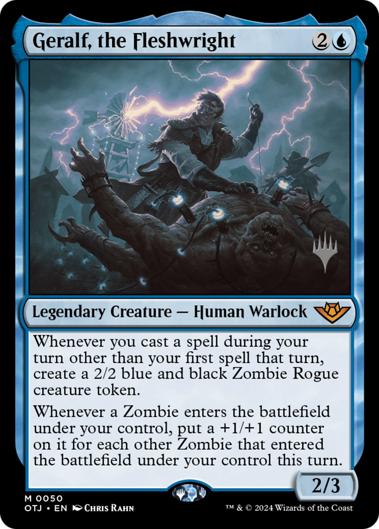 Geralf, the Fleshwright (PPOTJ-50P) - Outlaws of Thunder Junction Promos Foil