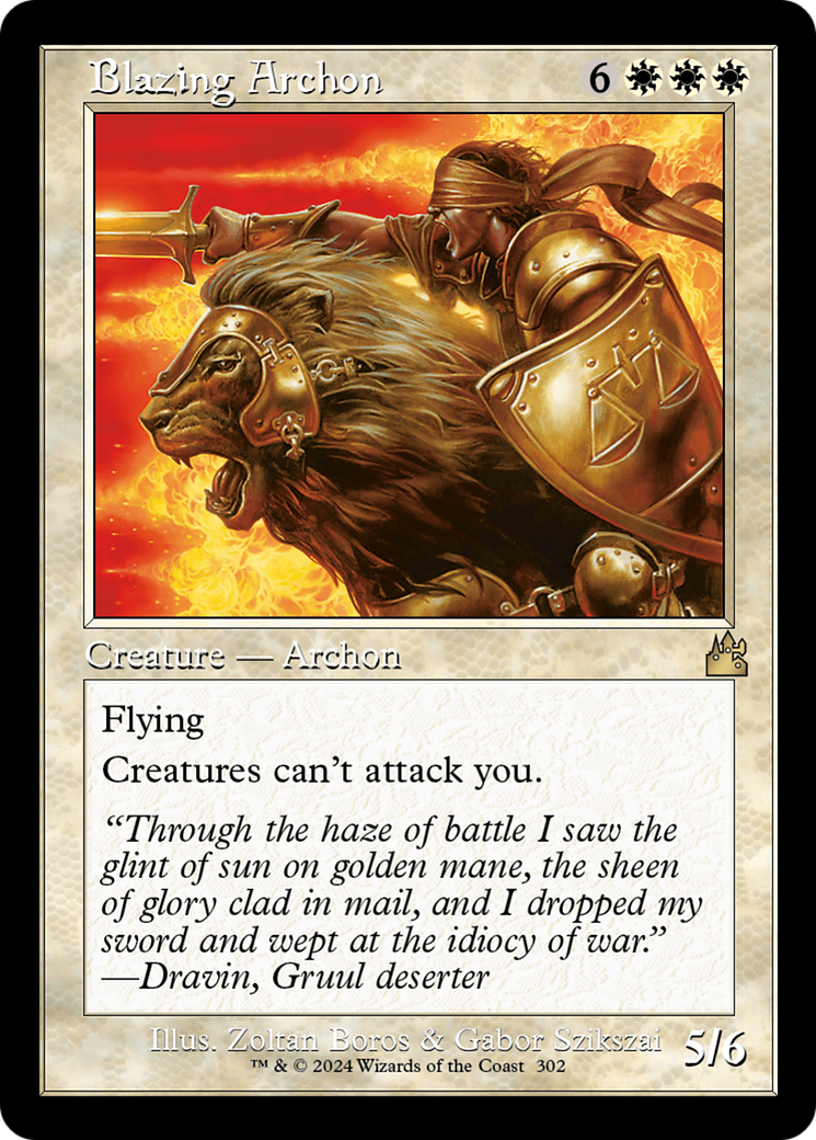 Blazing Archon (RVR-302) - Ravnica Remastered Foil