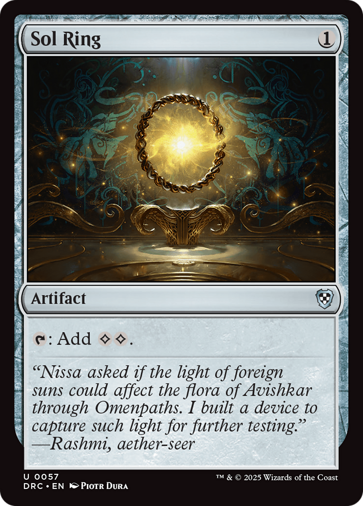 Sol Ring (DRC-057) - Commander: Aetherdrift Foil
