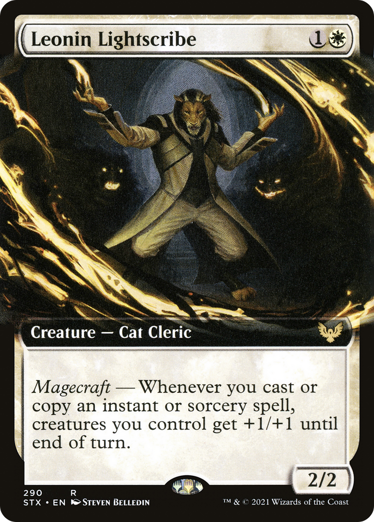 Leonin Lightscribe (STX-290) - Strixhaven: School of Mages: (Extended Art) Foil
