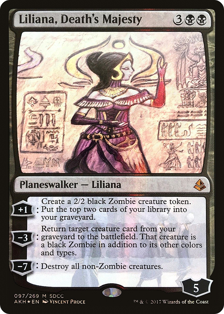 Liliana, Death's Majesty (MEDIA-097) - San Diego Comic-Con 2017 Foil