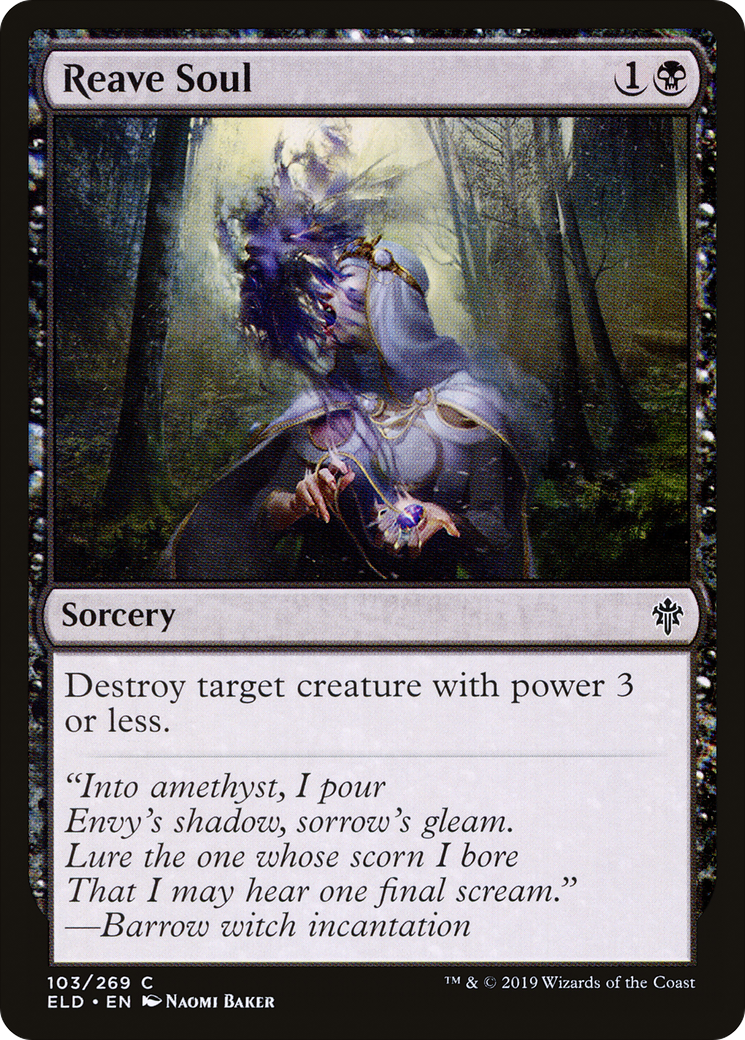 Reave Soul (ELD-103) - Throne of Eldraine Foil