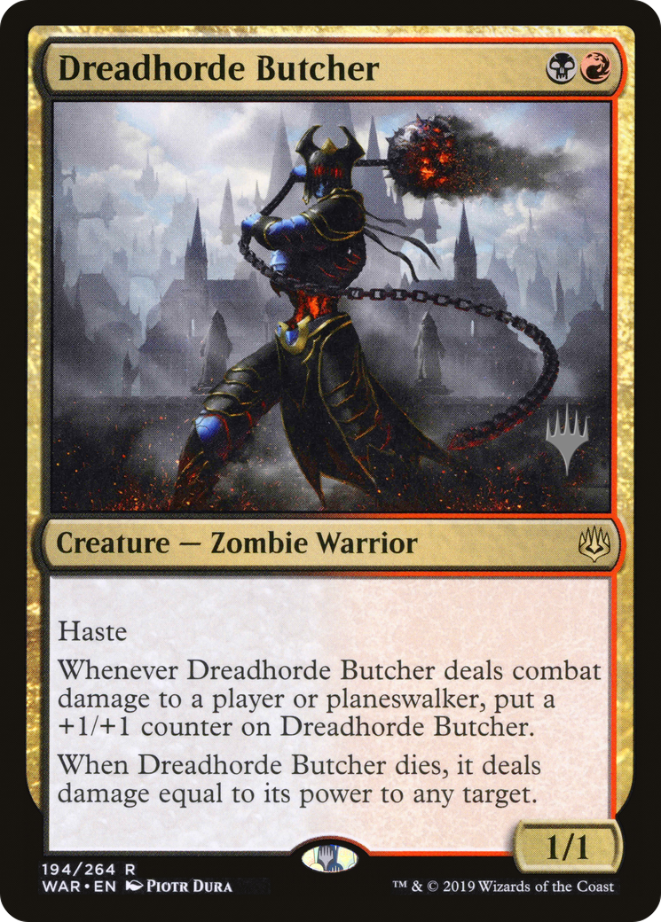 Dreadhorde Butcher (PPELD-194P) - War of the Spark Promos Foil
