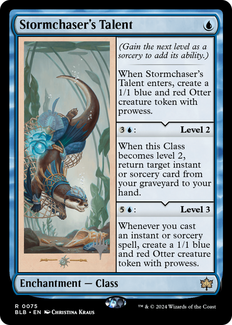 Stormchaser's Talent (PPBLB-75P) - Bloomburrow Promos