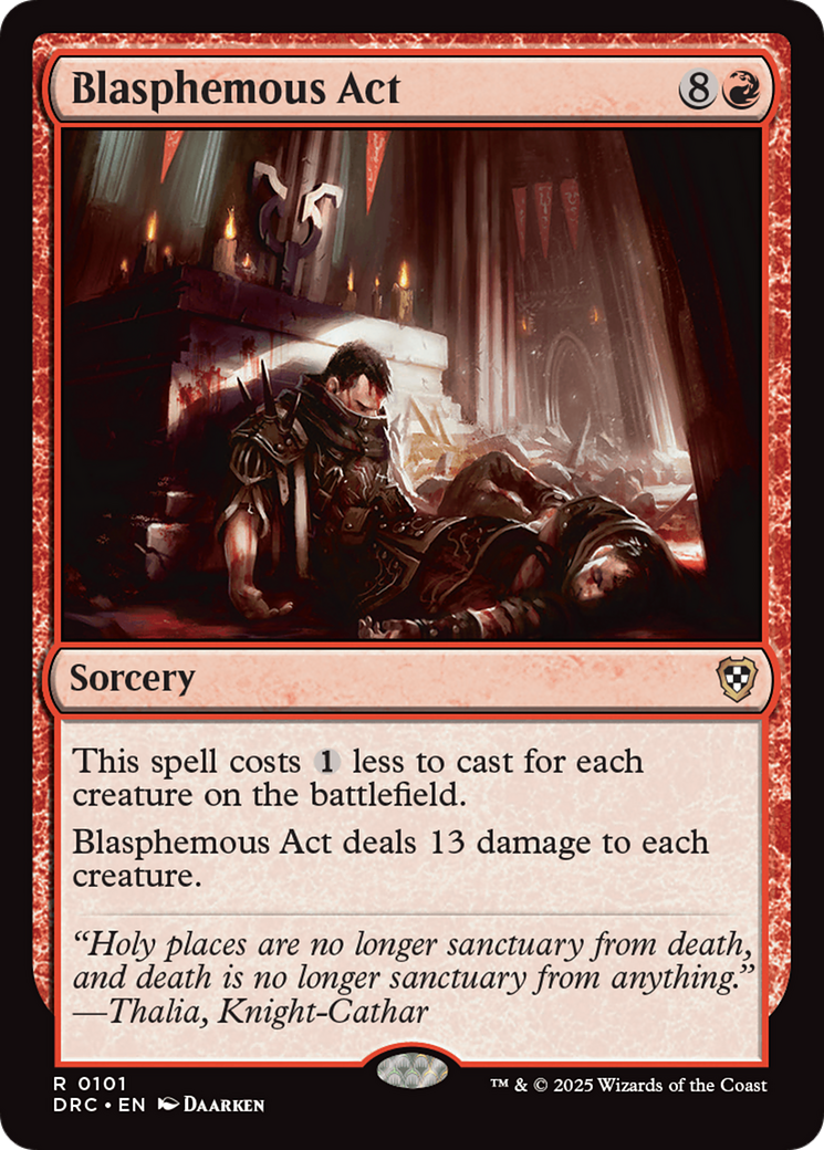 Blasphemous Act (DRC-101) - Commander: Aetherdrift Foil