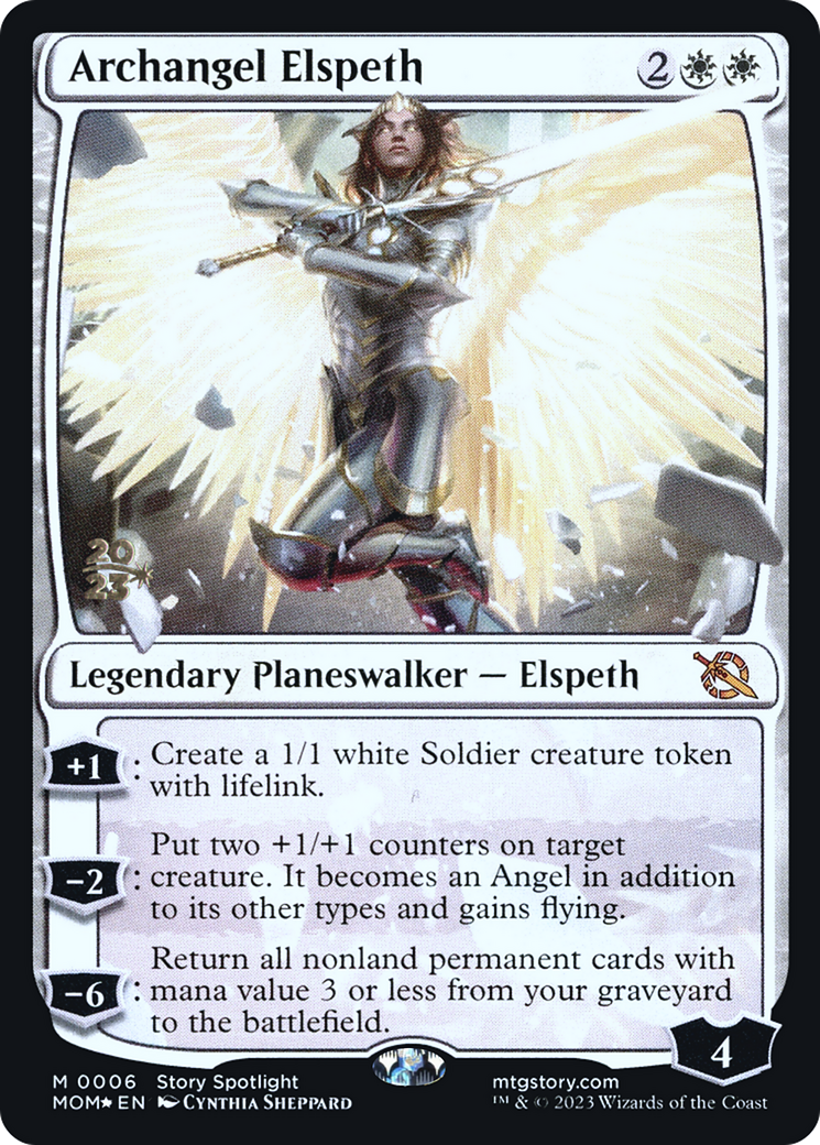 Archangel Elspeth (PRE-06S) - March of the Machine Promos Foil
