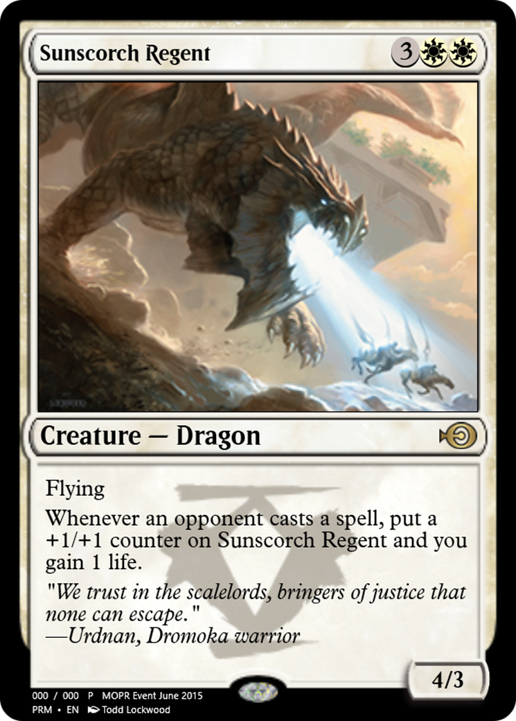 Sunscorch Regent (PRM-55896) - Magic Online Promos Foil