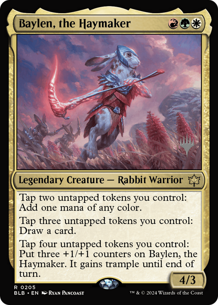 Baylen, the Haymaker (PPBLB-205P) - Bloomburrow Promos Foil