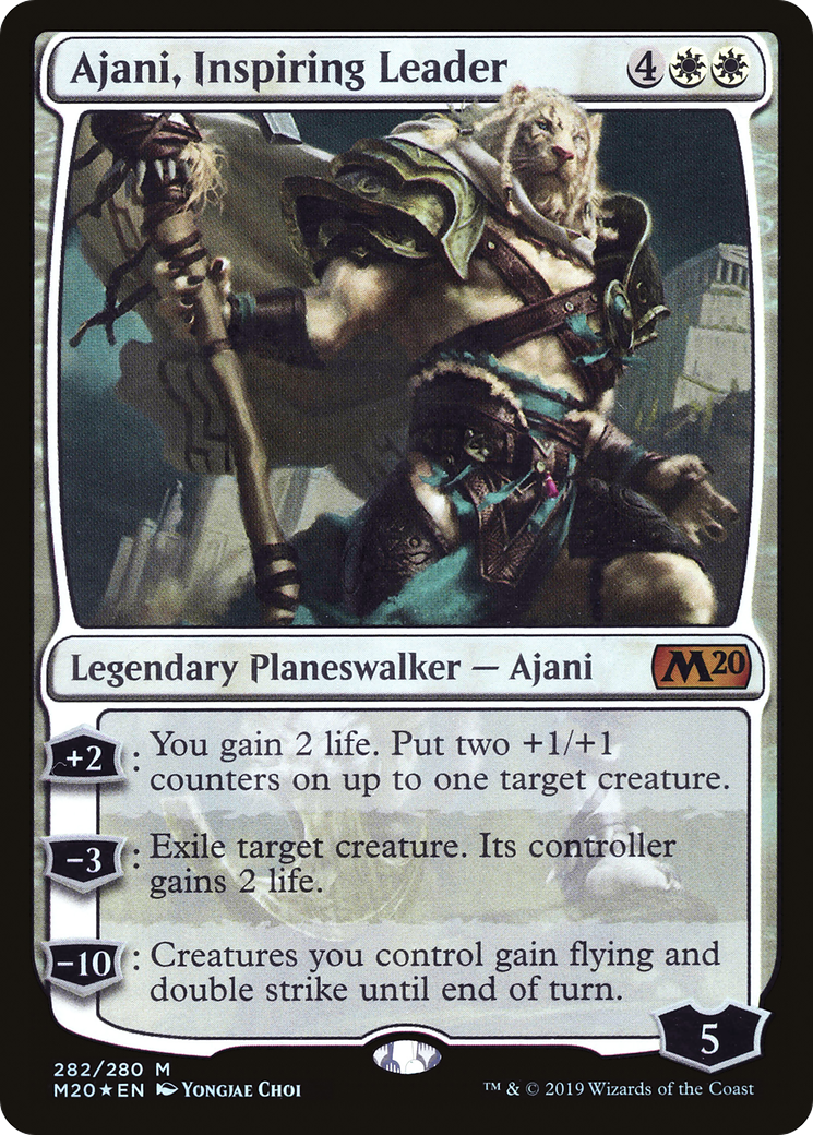 Ajani, Inspiring Leader (M20-282) - Core Set 2020 Foil