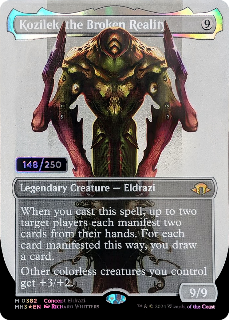 Kozilek, the Broken Reality (MH3-382Z) - Modern Horizons 3 (Borderless) Foil