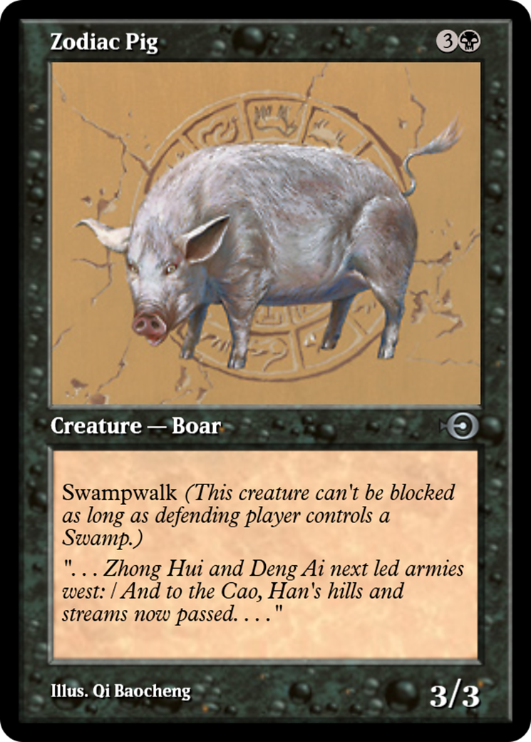 Zodiac Pig (PRM-35100) - Magic Online Promos Foil
