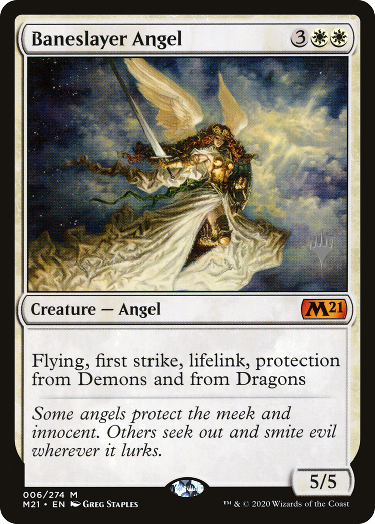 Baneslayer Angel (PPM21-06P) - Core Set 2021 Promos