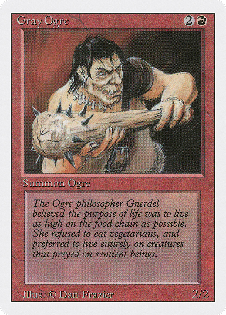 Gray Ogre (3ED-157) - Revised Edition