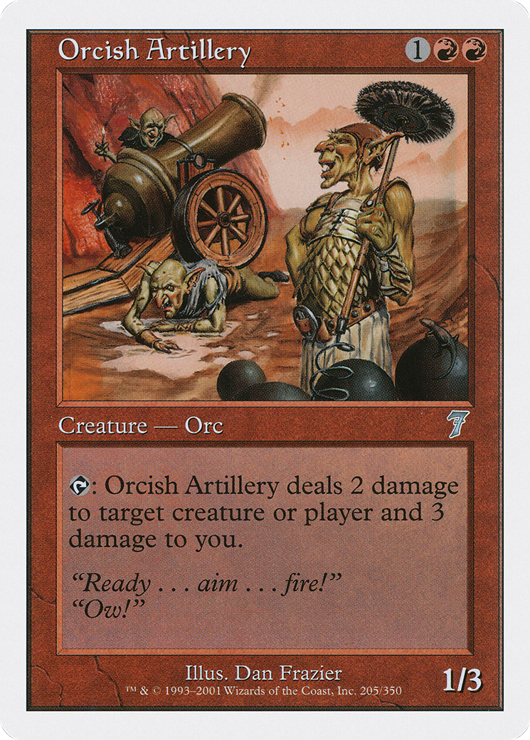 Orcish Artillery (7ED-205) - Seventh Edition