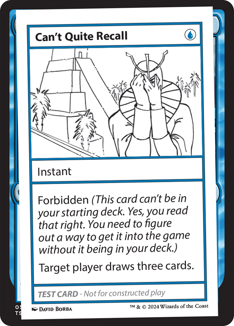 Can't Quite Recall (MB2PC-291) - Mystery Booster 2