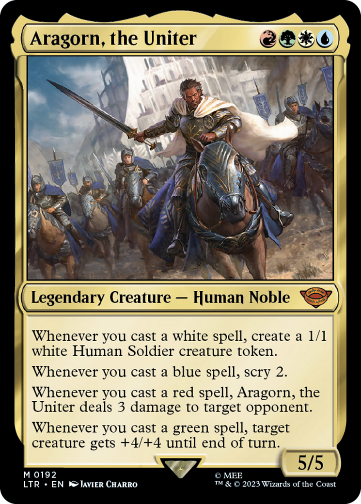 Aragorn, the Uniter (LTR-192) - The Lord of the Rings: Tales of Middle-earth Foil