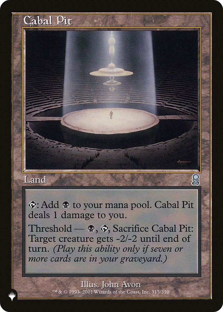 Cabal Pit (LIST-ODY-315) - The List