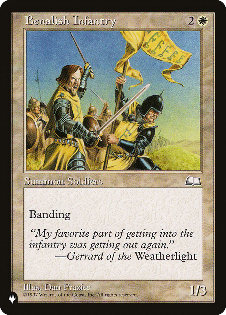 Benalish Infantry (LIST-WTH-8) - The List