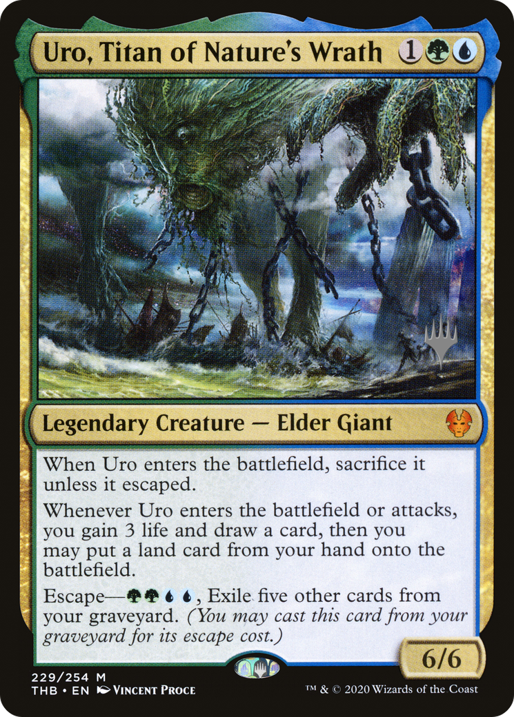Uro, Titan of Nature's Wrath (PPTHB-229P) - Theros Beyond Death Promos Foil