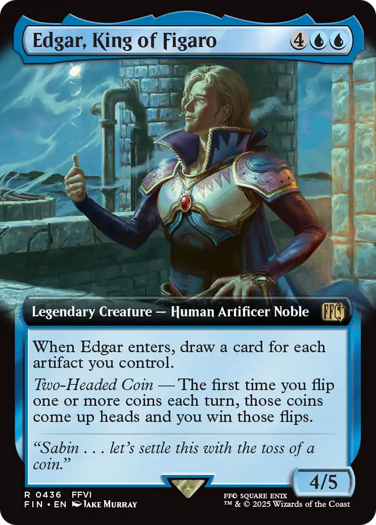 Edgar, King of Figaro (Extended Art) (FIN-436) - FINAL FANTASY Foil