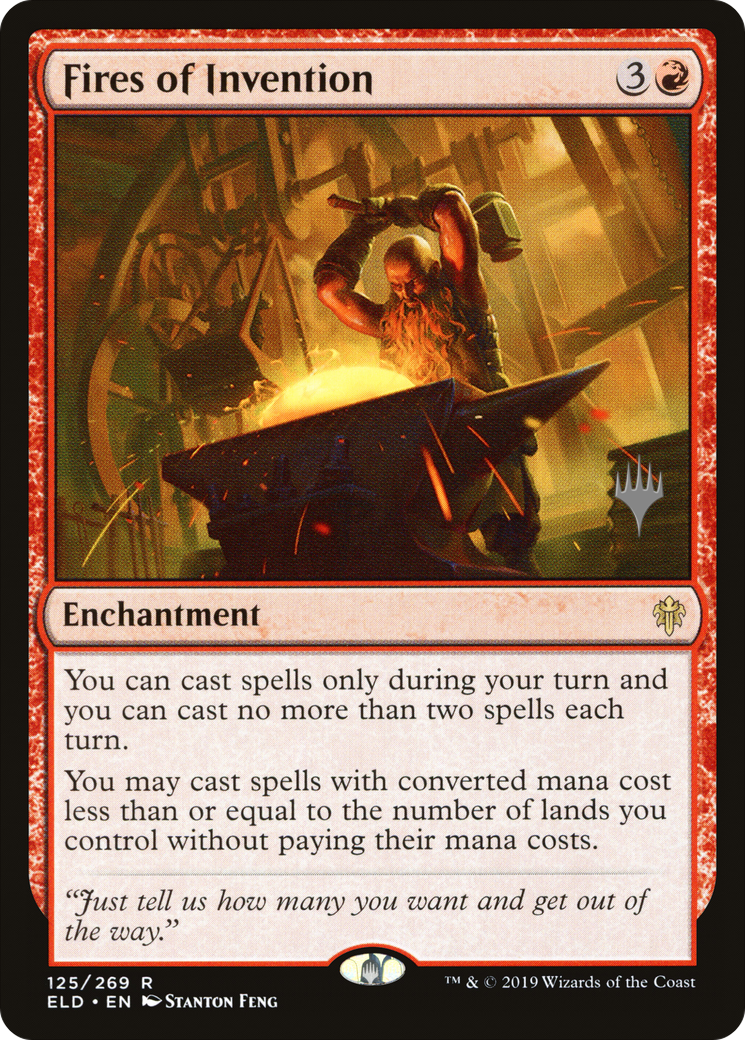 Fires of Invention (PPELD-125P) - Throne of Eldraine Promos Foil
