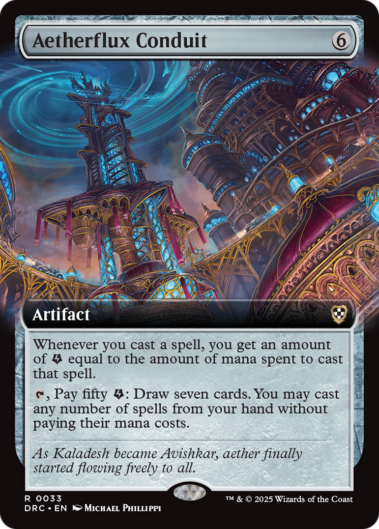 Aetherflux Conduit (DRC-033) - Commander: Aetherdrift: (Extended Art) Foil