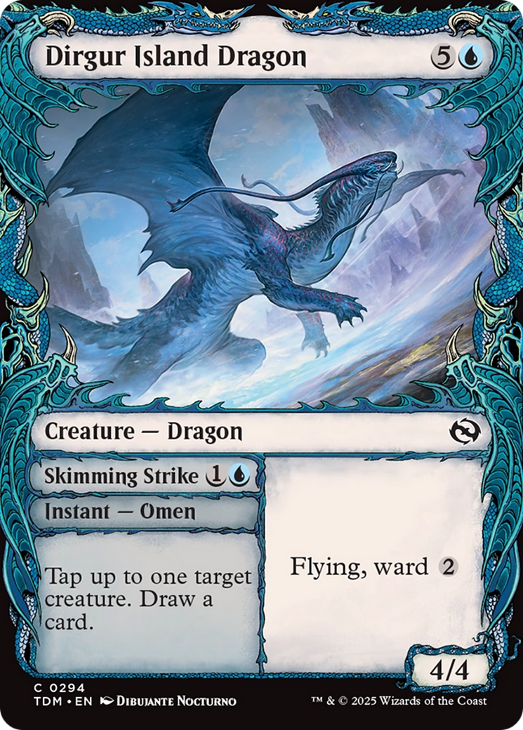 Dirgur Island Dragon // Skimming Strike (TDM-294) - Tarkir: Dragonstorm: (Showcase)