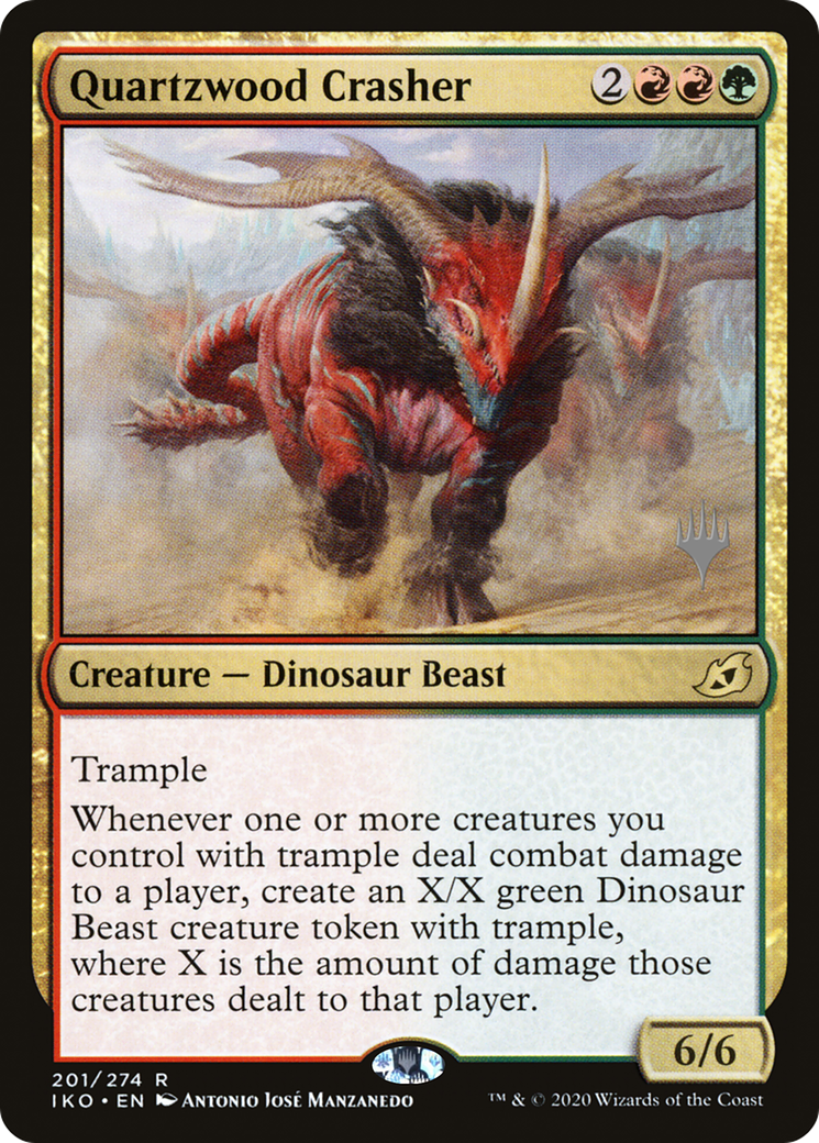 Quartzwood Crasher (PPIKO-201P) - Ikoria: Lair of Behemoths Promos Foil