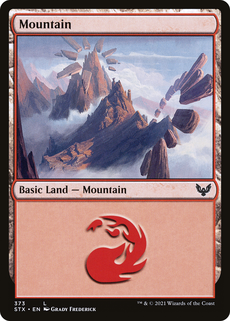 Mountain (STX-373) - Strixhaven: School of Mages Foil