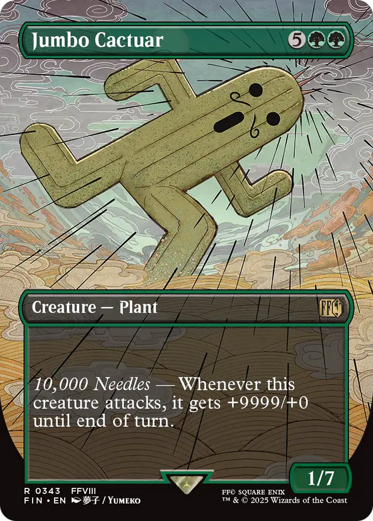 Jumbo Cactuar (FIN-343) - FINAL FANTASY (Borderless)