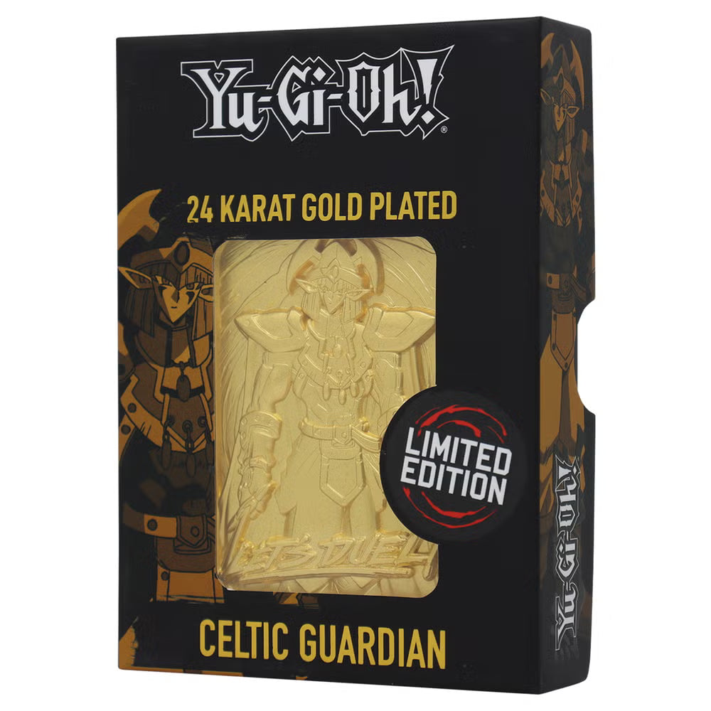 Yu-Gi-Oh! LIMITED EDITION 24 KARAT GOLD PLATED CELTIC GUARDIAN METAL CARD