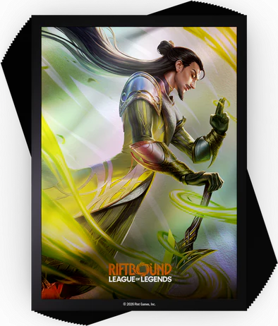 RIFTBOUND LEAGUE OF LEGENDS TCG UNLEASHED ART SLEEVES MASTER YI 100CT