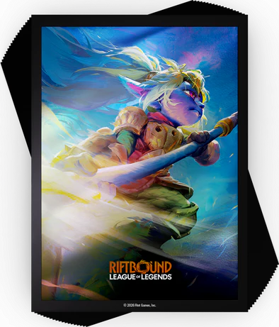 RIFTBOUND LEAGUE OF LEGENDS TCG UNLEASHED ART SLEEVES POPPY 100CT