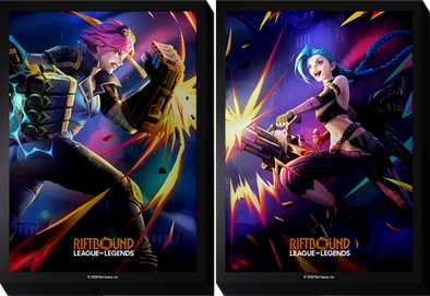Riftbound - League of Legends - TCG Vendetta Art Sleeves - VI VS JINX 100ct