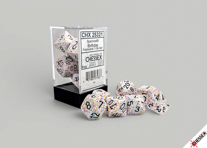 Chessex - 7PC - Speckled - Birthday