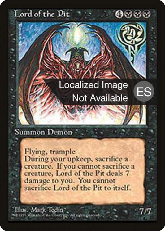 Lord of the Pit (4BB-028) - Fourth Edition Foreign Black Border