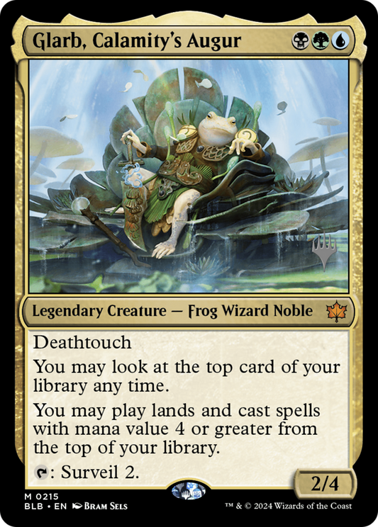 Glarb, Calamity's Augur (PPBLB-215P) - Bloomburrow Promos