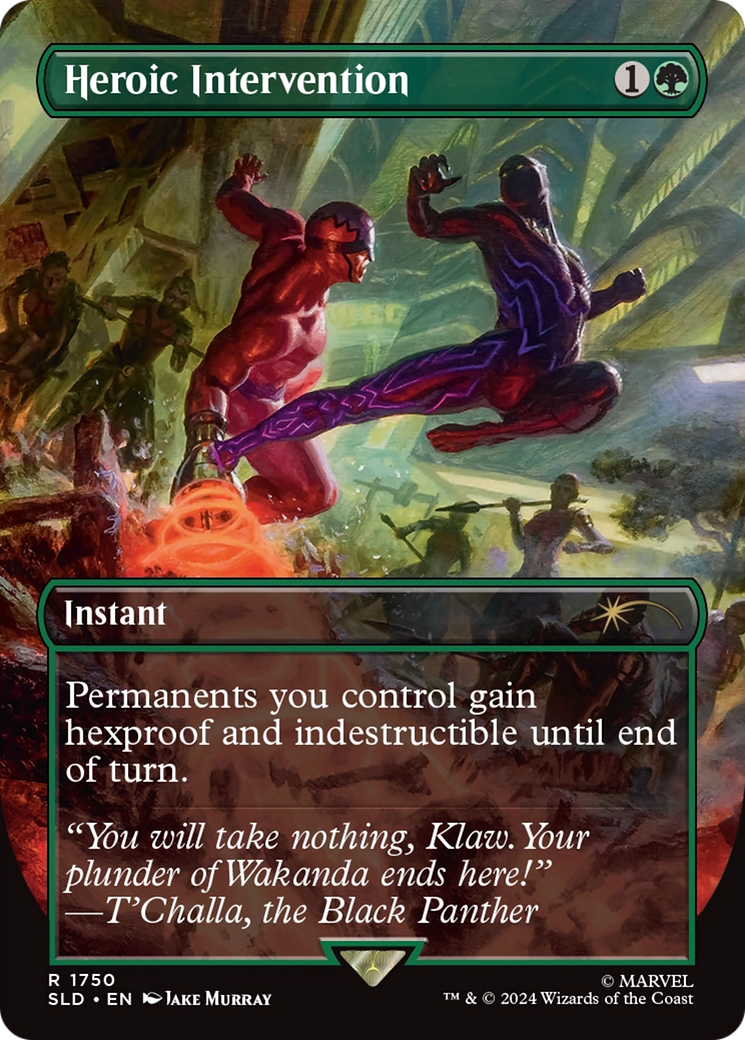 Heroic Intervention (SLD-1750) - Secret Lair Drop (Borderless)