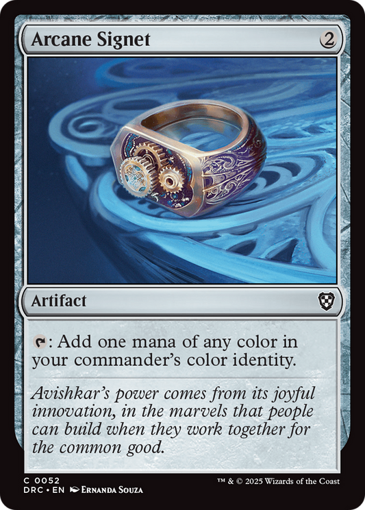 Arcane Signet (DRC-052) - Commander: Aetherdrift Foil