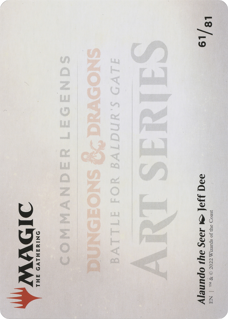 Alaundo the Seer // Alaundo the Seer (ACLB-061) - Battle for Baldur's Gate Art Series (Borderless)