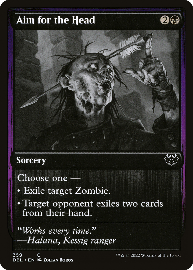 Aim for the Head (DBL-359) - Innistrad: Double Feature Foil