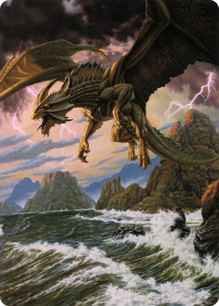 Ancient Bronze Dragon // Ancient Bronze Dragon (ACLB-003) - Battle for Baldur's Gate Art Series (Borderless)