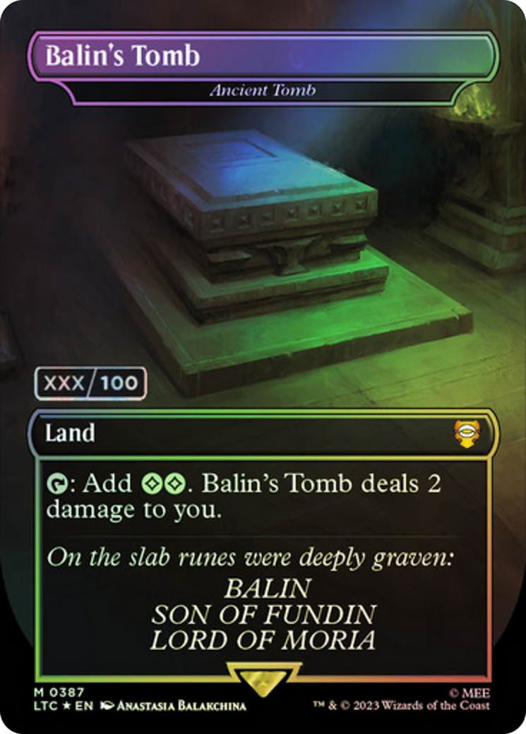 Ancient Tomb (LTC-387Z) - Tales of Middle-earth Commander / Balin's Tomb (Borderless) Foil