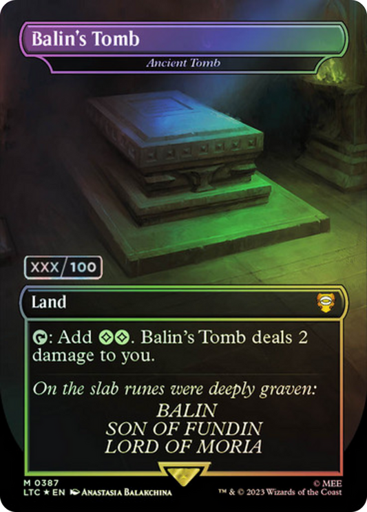 Ancient Tomb (LTC-387Z) - Tales of Middle-earth Commander / Balin's Tomb (Borderless) Foil