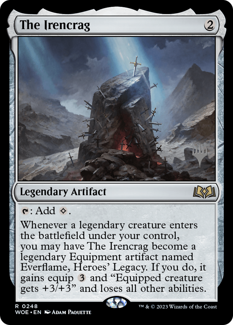 The Irencrag (PPWOE-248P) - Wilds of Eldraine Promos Foil