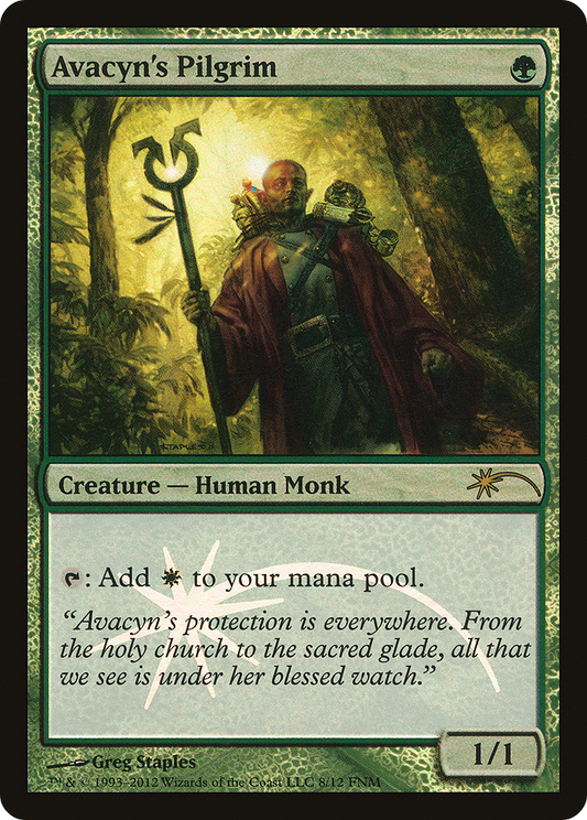 Avacyn's Pilgrim (FNM-008) - Friday Night Magic 2012 Foil