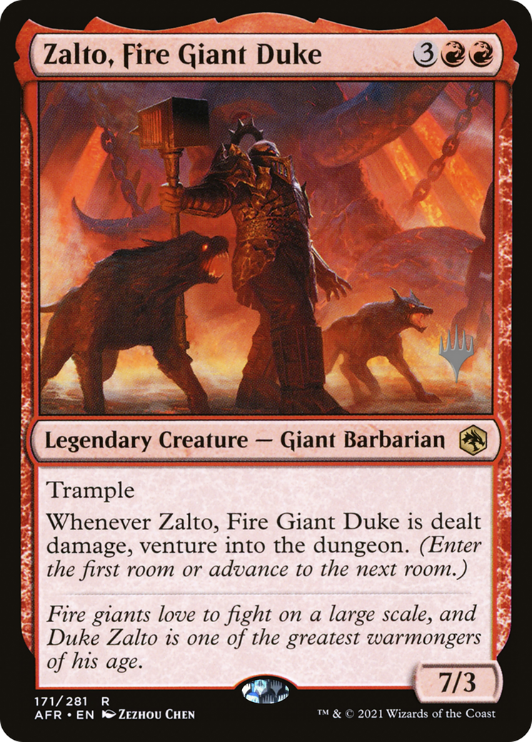 Zalto, Fire Giant Duke (PPAFR-171P) - Adventures in the Forgotten Realms Promos