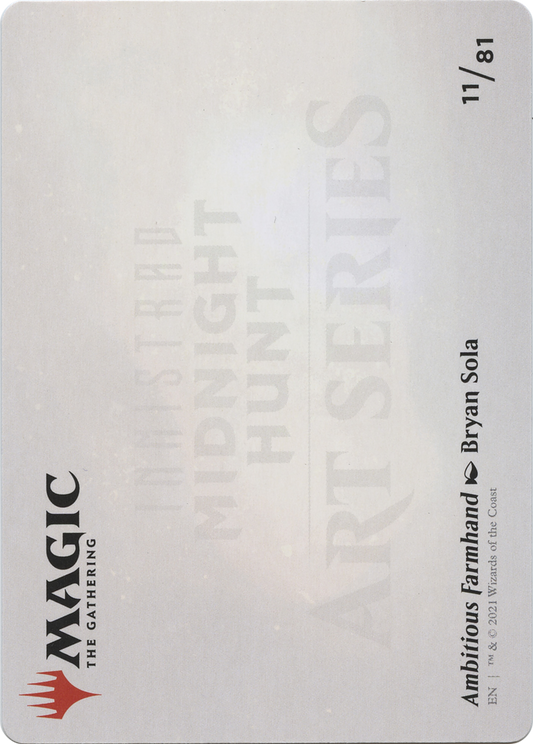 Ambitious Farmhand // Ambitious Farmhand (AMID-011) - Midnight Hunt Art Series (Borderless)