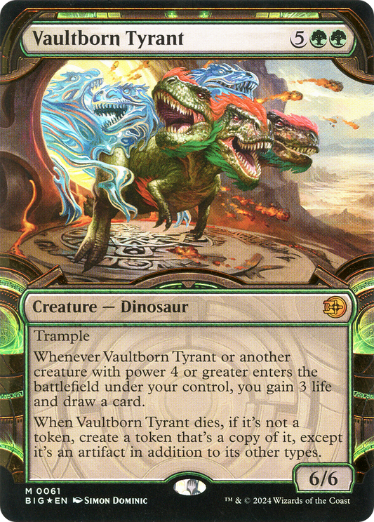 Vaultborn Tyrant (BIG-061) - The Big Score: (Showcase) Foil