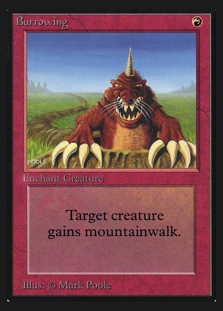 Burrowing (IED-139) - Intl. Collectors' Edition